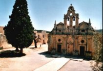 Die Klosterkirche vom Moni Arkadi